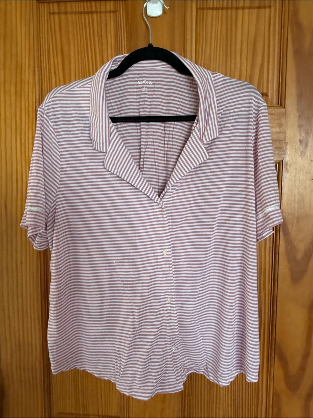 Gap Body, Pink Striped Soft Women’s Pajamas, Size Large